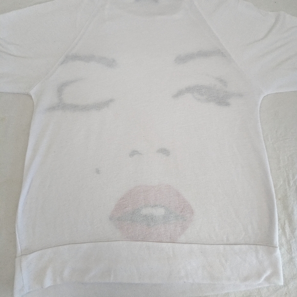 Marilyn Monroe Light White Sweatshirt Small - Picture 6 of 6
